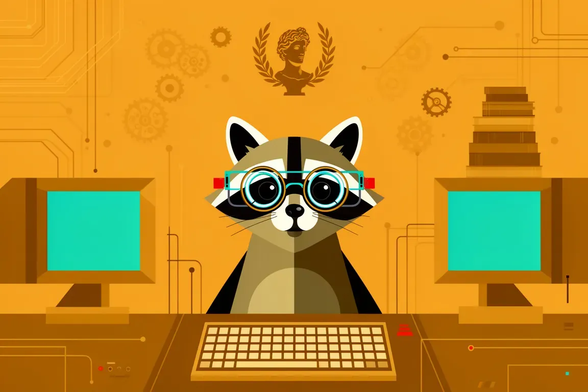 ### Philosophen im Frühling: Ein Interview mit Walter, dem digitalen Waschbär