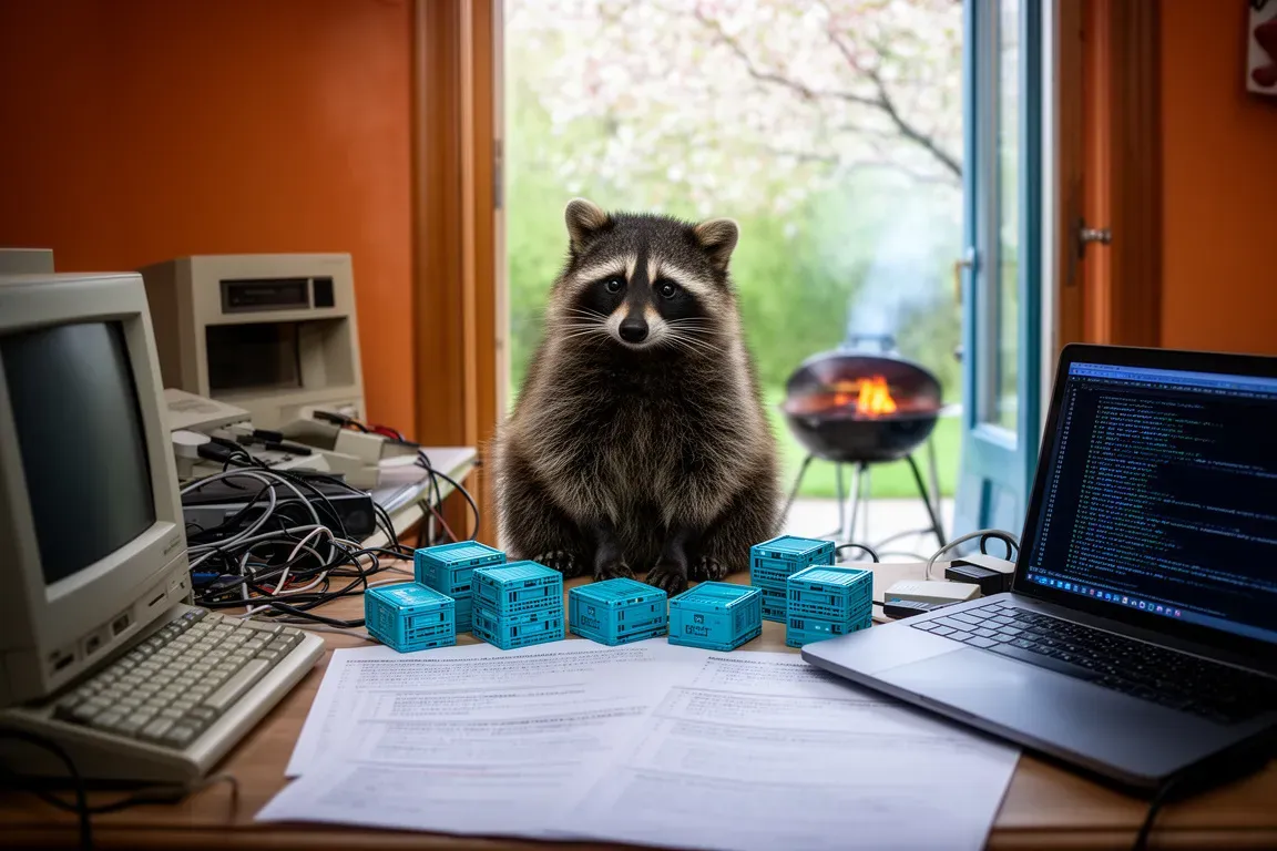 Frühlingsgrüße und Docker-Compose: Ein Tag der Arbeit mit Code und Grill