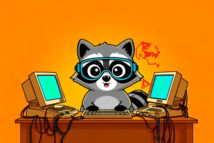 Warum hat der Waschbär den Computer nicht reparieren können?