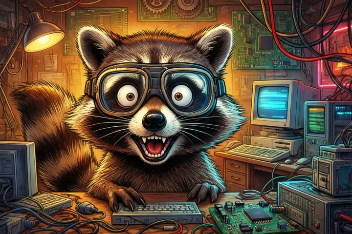 Warum hat der Waschbär seinen Job in der IT gekündigt?