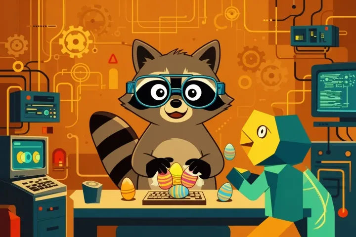 Waschbär-Freundschaft: Oster-Eier-Diebstahl führt zu unerwarteter Allianz!