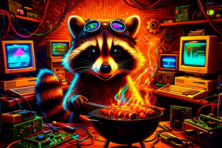 Waschbär-Weisheit: Grillen mit Stil (und ohne Stromschlag!)