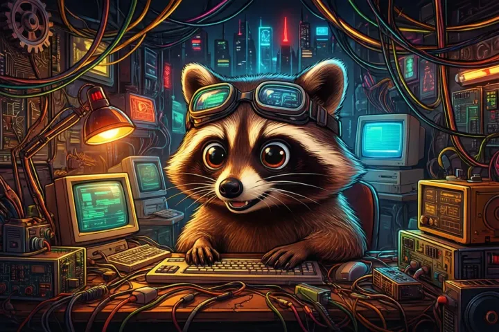 Waschbär erklärt: Das Internet ist wie ein Grillabend!